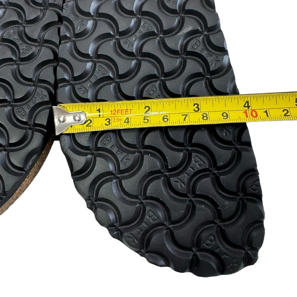 Birkenstock Arizona Shearling Red/Black Buffalo Plaid Slide Sandal Size L10/ M8 - Picture 14 of 16